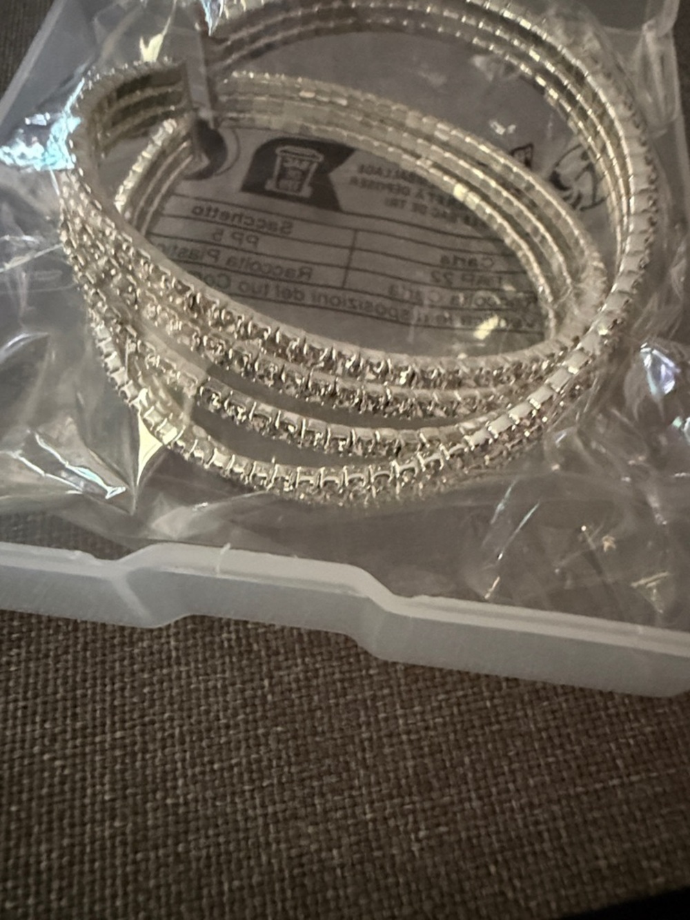 Silver Rhinestone Wrap Bracelet - Women's Fashion Jewelry